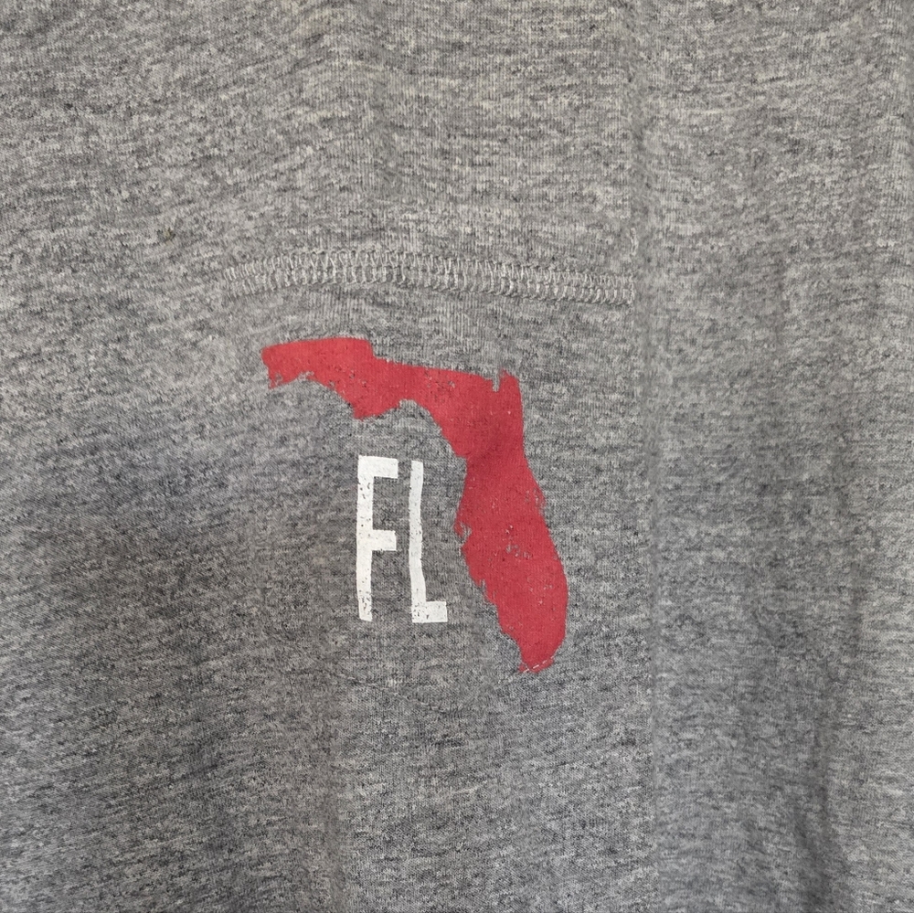 State of Mine Florida Sunshine State Long Sleeve Gray Graphic Tee XL - Picture 2 of 4